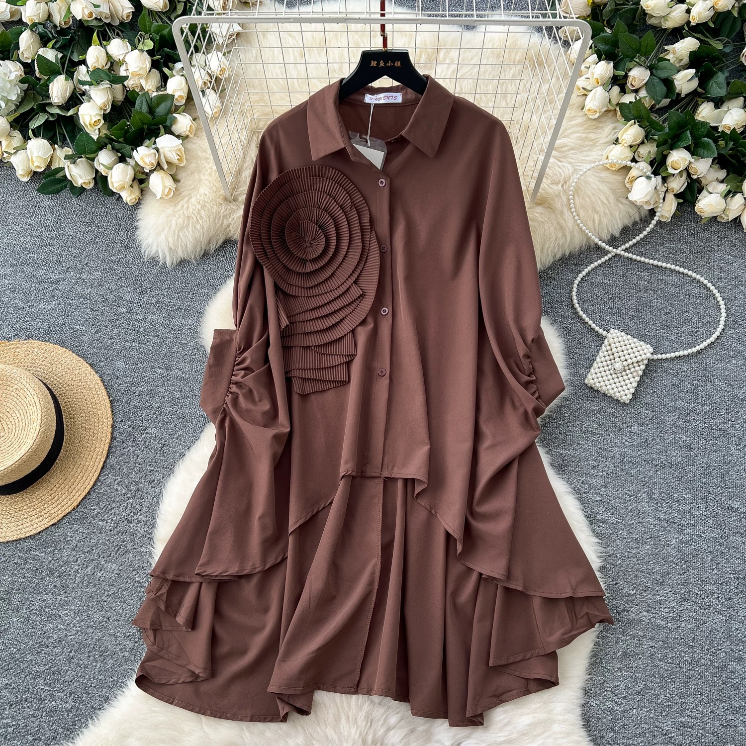 Downtown club shirt dress SD118 images